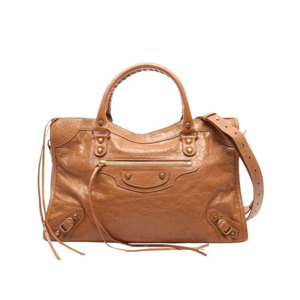 Balenciaga City Handbag Leather Brown